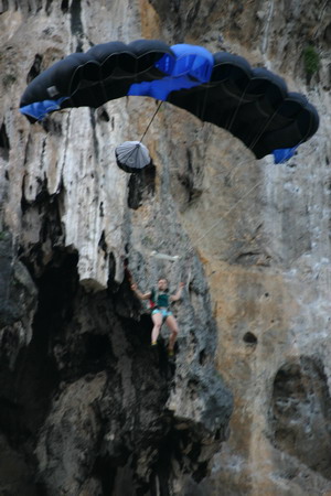 parapente base jumping