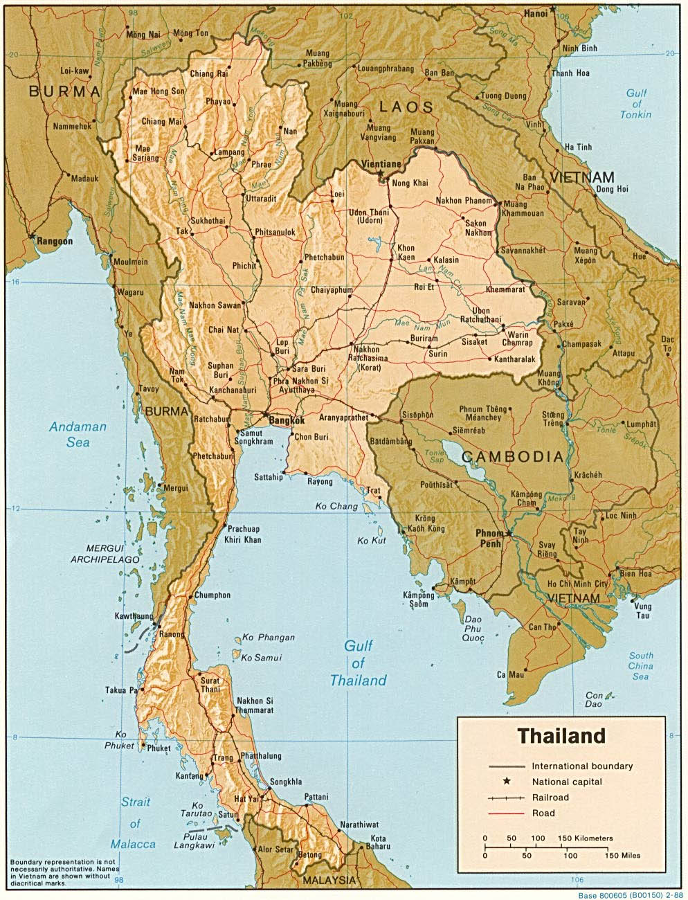 Map Thailand